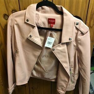 Guess faux leather coat size medium
